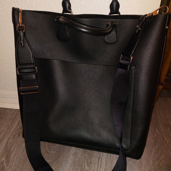 Michael Kors Collection Large Black Leather work satchel. - Picture 10 of 12